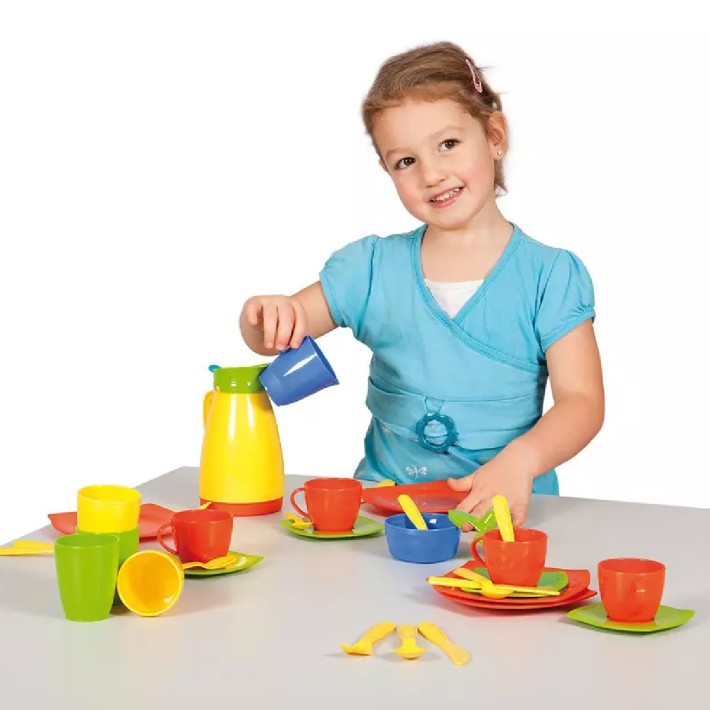 Set Gioco Servizio da Caffè in Plastica per Bambini