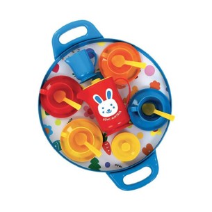 Set Gioco Servizio da Tè Vassoio in Plastica CWR