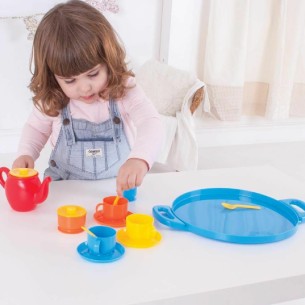 Set Gioco Servizio da Tè Vassoio in Plastica CWR 2