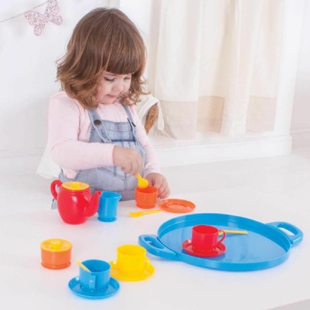 Set Gioco Servizio da Tè Vassoio in Plastica CWR