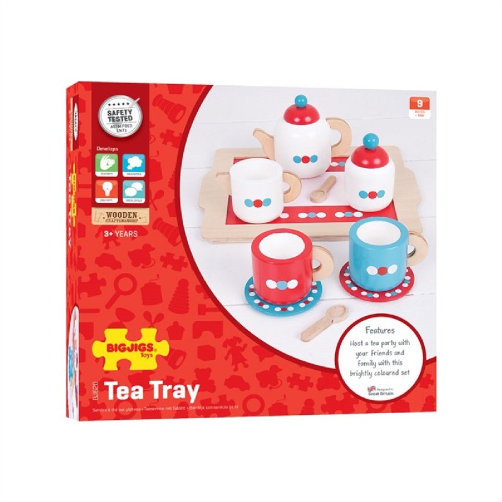 Set Gioco Servizio Caffè/Tè in Legno per Bambini
