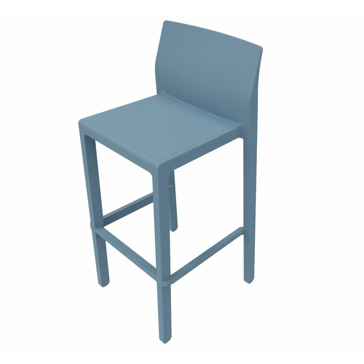 Sgabello Kate Impilabile SCAB - h75 cm - Colore Azzurro