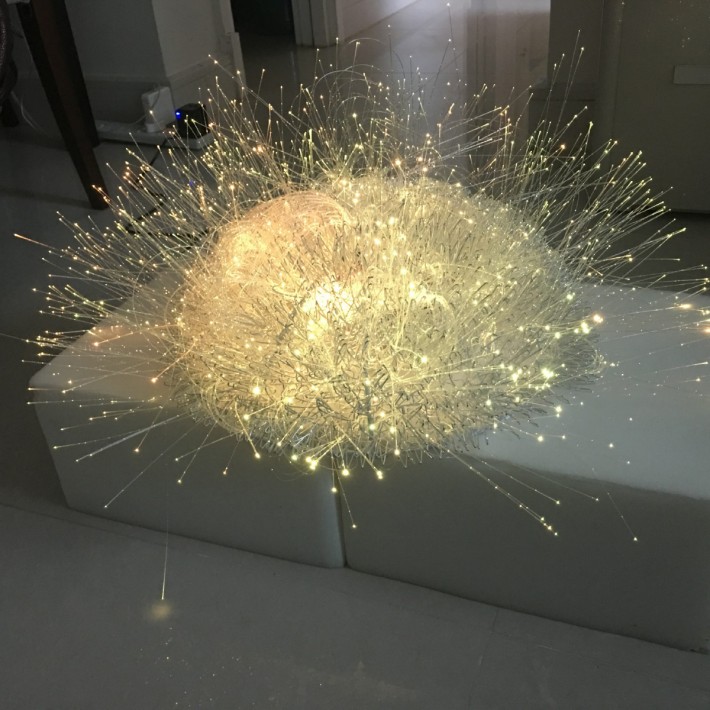 Lampada Sensoriale LED "Riccio" - Fibre Ottiche Sottili - NOWA SZKOLA