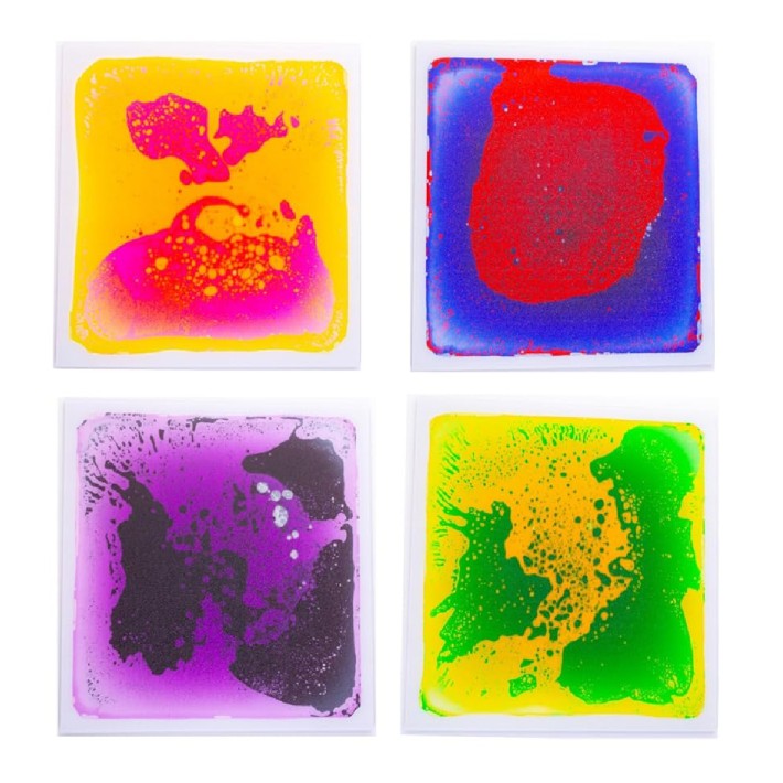 Set 4 Pezzi Quadrati Sensoriali in Plastica Nowa Szkola
