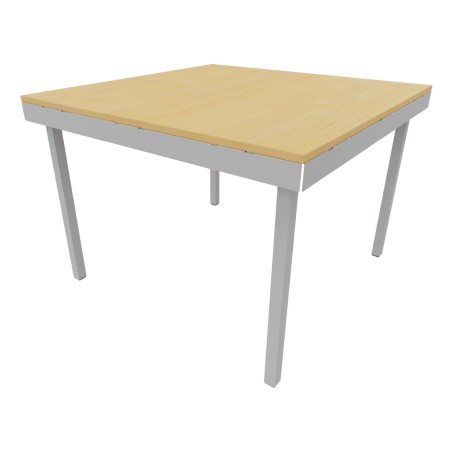 Tavolo Kalidro Coding - Piano Acacia, Gambe Grigio