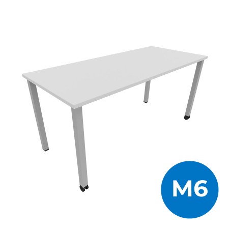 Tavolo per Insegnanti e Laboratori| M6, Bianco e Grigio