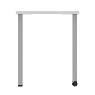Tavolo Kalidro Studente (H) M5, Piano Bianco e Gambe Grigie 2