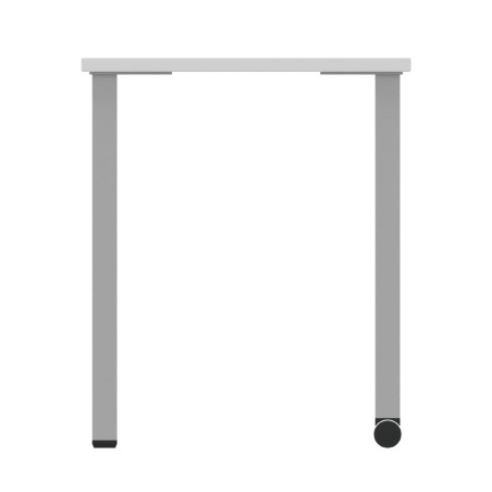 Tavolo Kalidro Studente (H) M5, Piano Bianco e Gambe Grigie