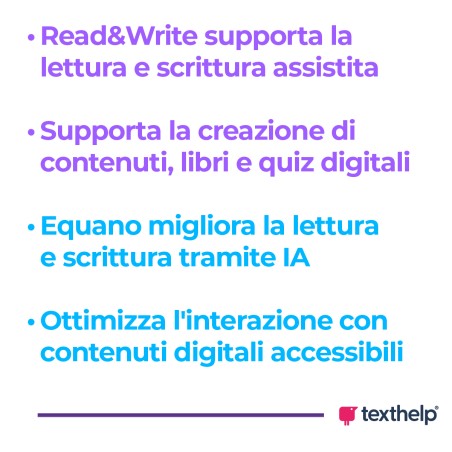 Licenza Read&Write ed Equatio per docenti e studenti