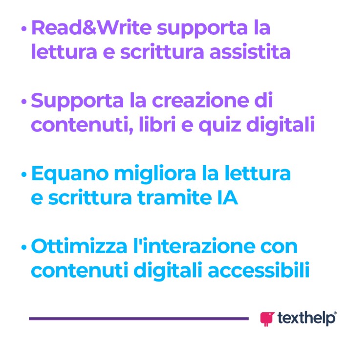 Bundle Texthelp Read&Write ed Equatio 3 anni per la scuola