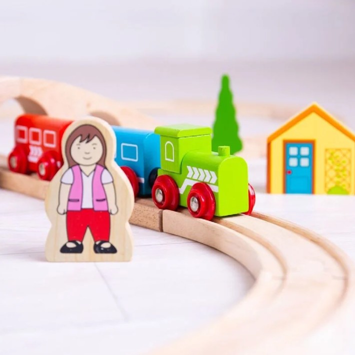 Trenino in Legno con Circuito a Forma di 8 - Modello TRENO GO