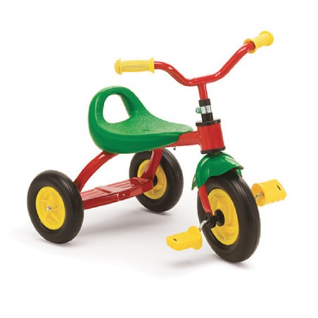 Triciclo START MATERNA con Ruote Silenziose - Dimensioni 65 x 54 x 45 cm - Colore Rosso/Verde