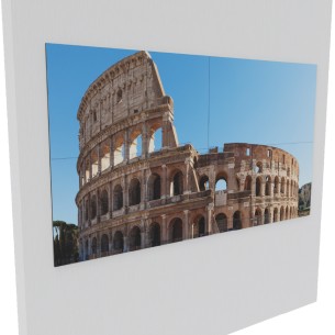 Video Wall Hikvision 2x2 108" con Installazione Standard 2