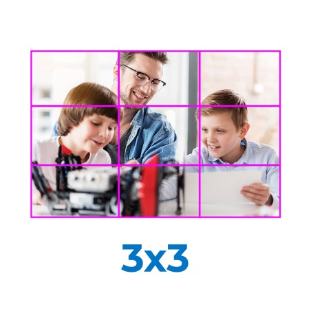 Video Wall Hikvision 3x3 da 163" con Installazione Standard Inclusa