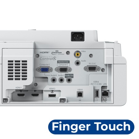 Videoproiettore Interattivo Epson EB-770FI, Focale Ultracorta, Staffa e Touch inclusi