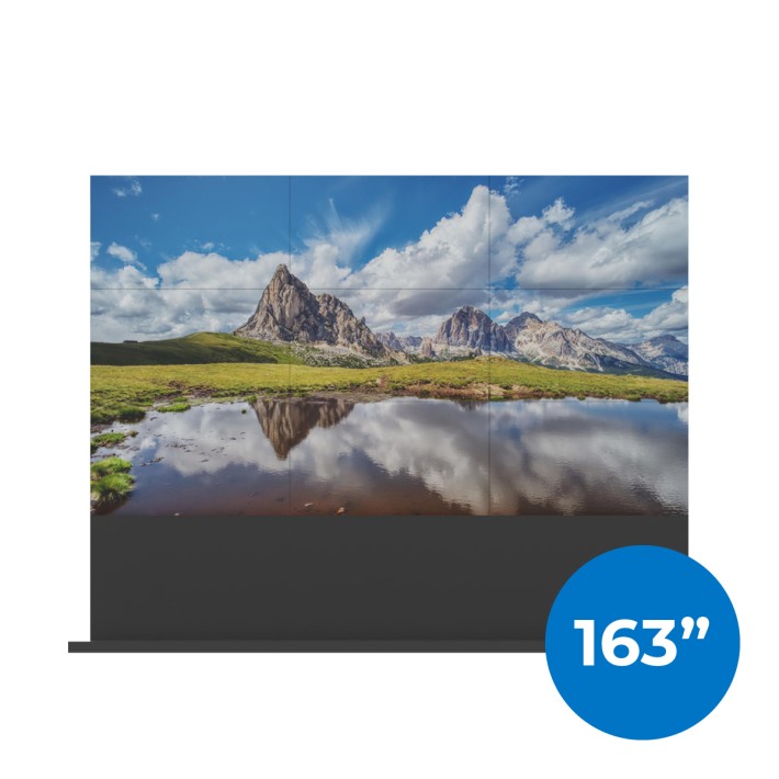 VideoWall 3x3 Hikvision con Base da Pavimento - Dimensioni 163"