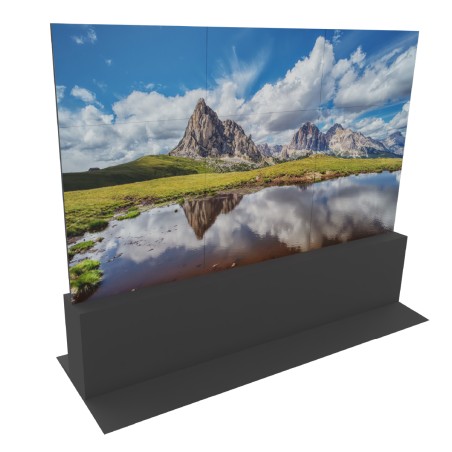 VideoWall 3x3 Hikvision con Base da Pavimento - Dimensioni 163"
