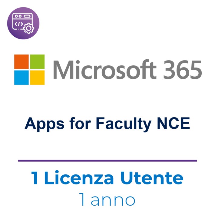 Microsoft 365 Apps for Faculty NCE - Abbonamento 1 Anno