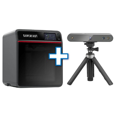 BUNDLE SHAREBOT STAMPANTE 3D SUPERFAST+ SCANNER 3D POP 3 ADVANCE