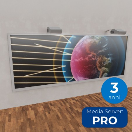 Parete Immersiva Interattiva Doppia - Licenze 3 ANNI e MediaServer PRO