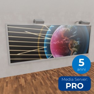 Parete Immersiva Interattiva Doppia - Licenze 5 ANNI e MediaServer PRO