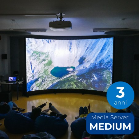 Arena Cinema Immersiva Curva, Licenze 3 ANNI e MediaServer Inclusi