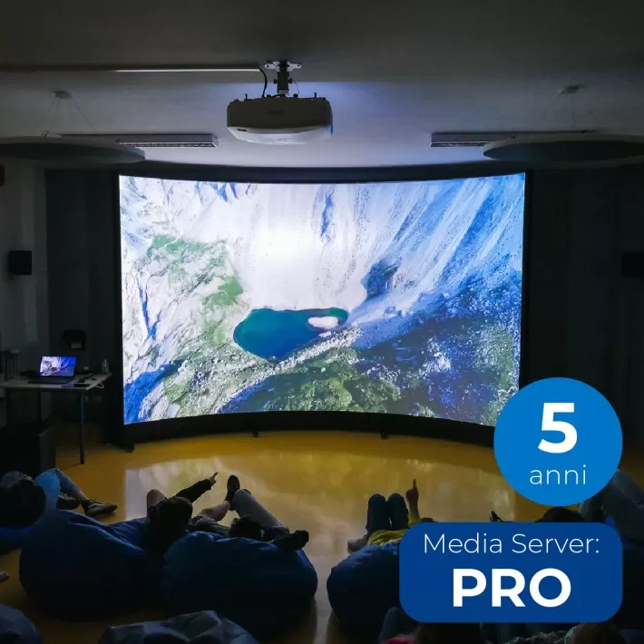 Arena Cinema Immersiva Curva - Licenze 5 ANNI e MediaServer PRO