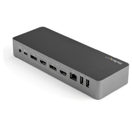 Docking Station USB C e USB A - Doppio Display Port 4K e HDMI