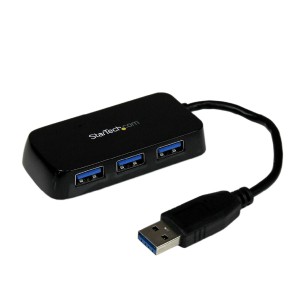 Hub Mini Usb 3.0 SuperSpeed a 4 Porte - Portatile - Nero