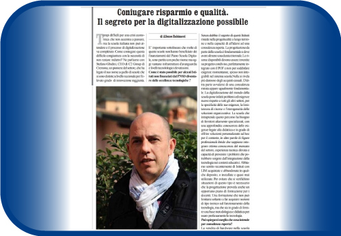 Coniugare Risparmio e Qualità nella Digitalizzazione Scolastica: Intervista a Stefano...